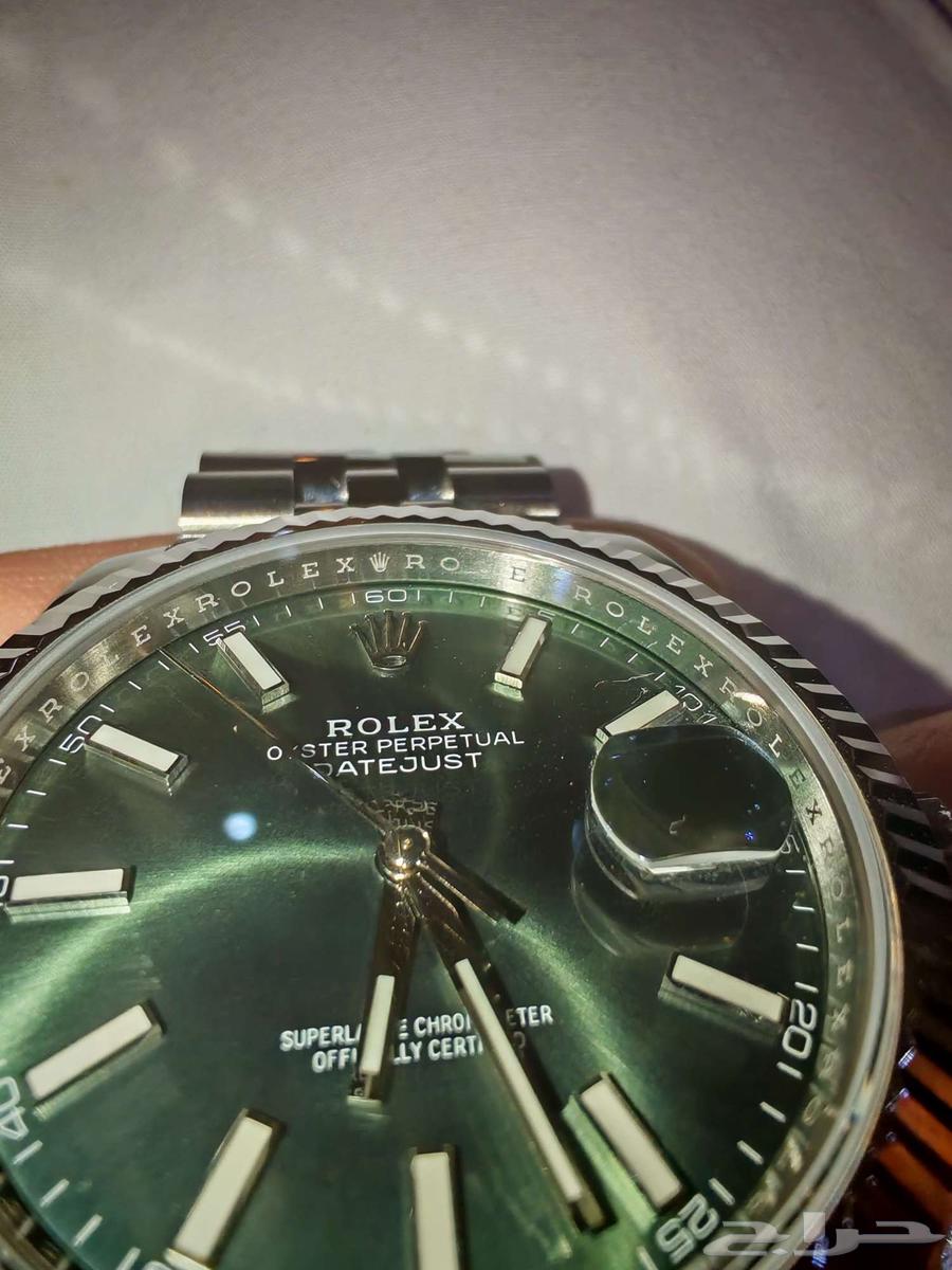 للسوم رولكس ديت جست أخضر 41 مستعملة كوبي سويس64424706947587112