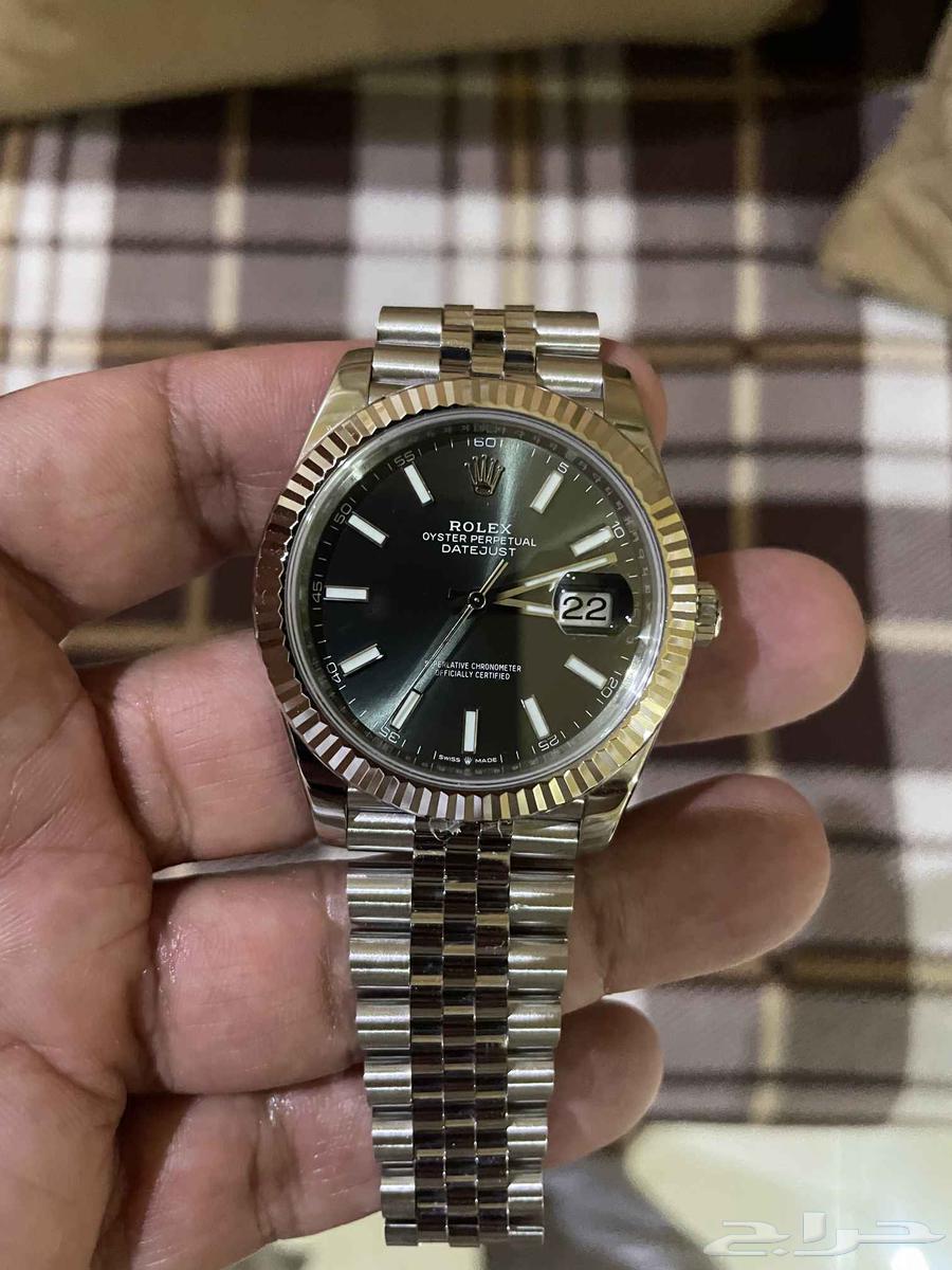 للسوم رولكس ديت جست أخضر 41 مستعملة كوبي سويس64424706947587110