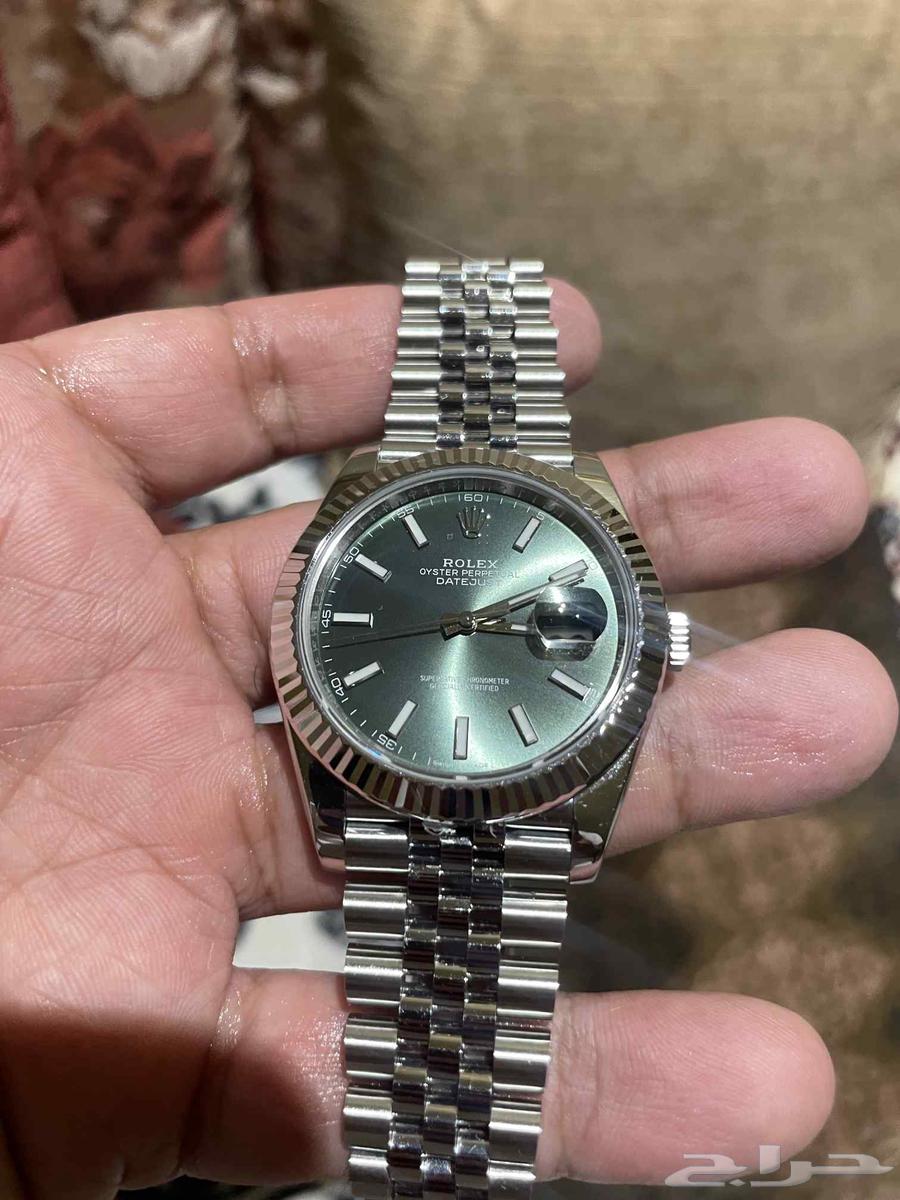 للسوم رولكس ديت جست أخضر 41 مستعملة كوبي سويس64424706947587111