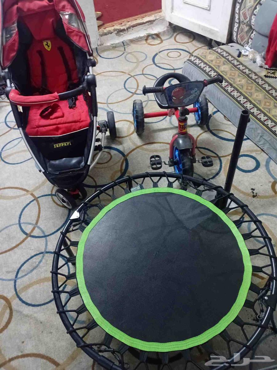 For sale: children's stroller, bicycle, and jumper, all clean and in good condition64427489525891113