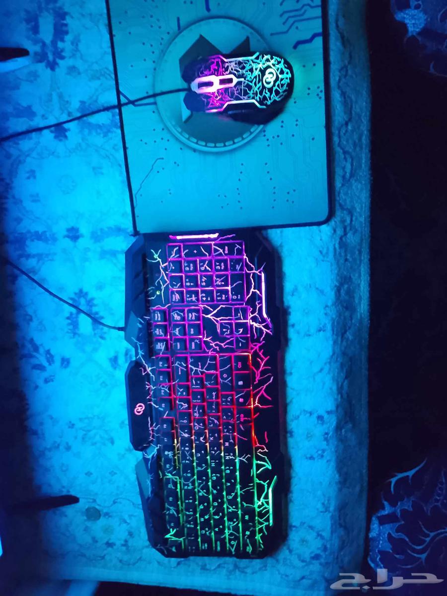 ماوس كيبورد RGB اسود64426564162561110