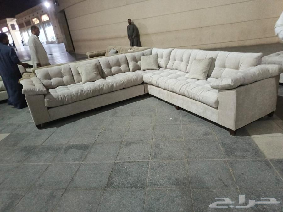 كنب جديد جاهزه حرف ال و7نفر باسعارمناسبه شامل التوصيل64432440866563110