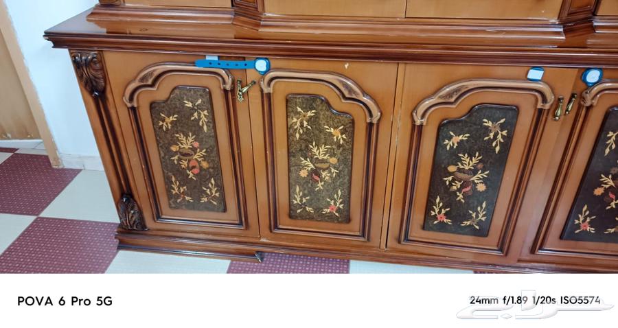 اثاث مستعمل نشافة  بوفيه خشب زان 210سم64429089699074112