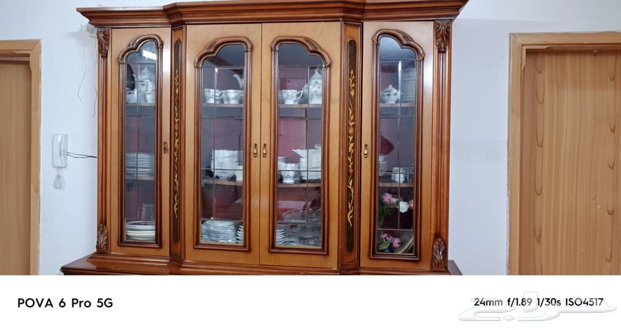 اثاث مستعمل نشافة  بوفيه خشب زان 210سم64429089699074110