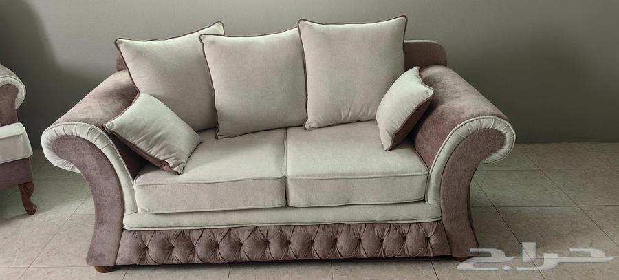 Clean upholstered sofa, never used after upholstery64433323606531110