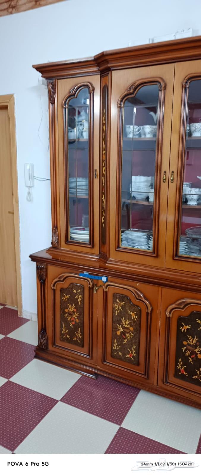 اثاث مستعمل نشافة  بوفيه خشب زان 210سم64429089699074113