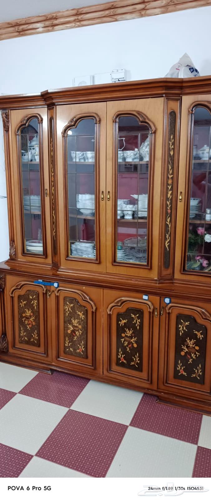 اثاث مستعمل نشافة  بوفيه خشب زان 210سم64429089699074114