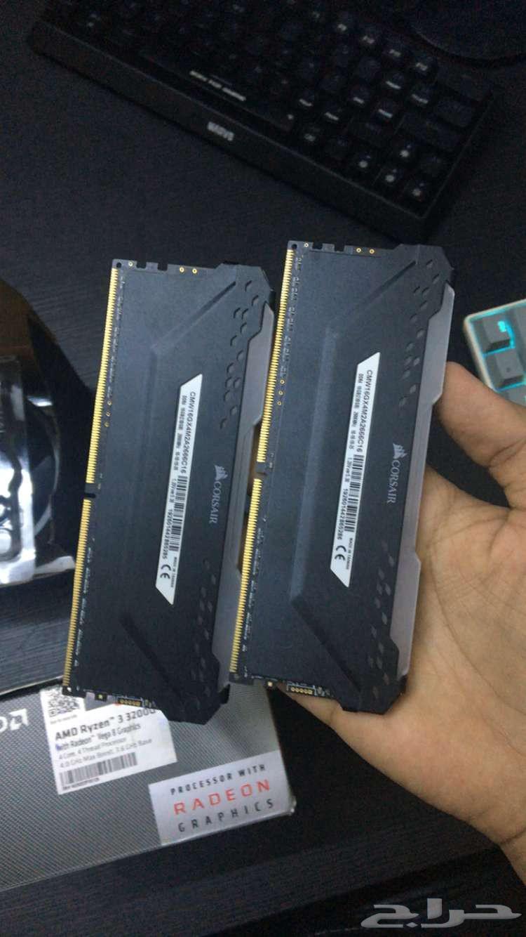 للبيع معالج Ruzen 3200g مع مبرد هوائي وا رامات كورسير 16gb64428914982658112