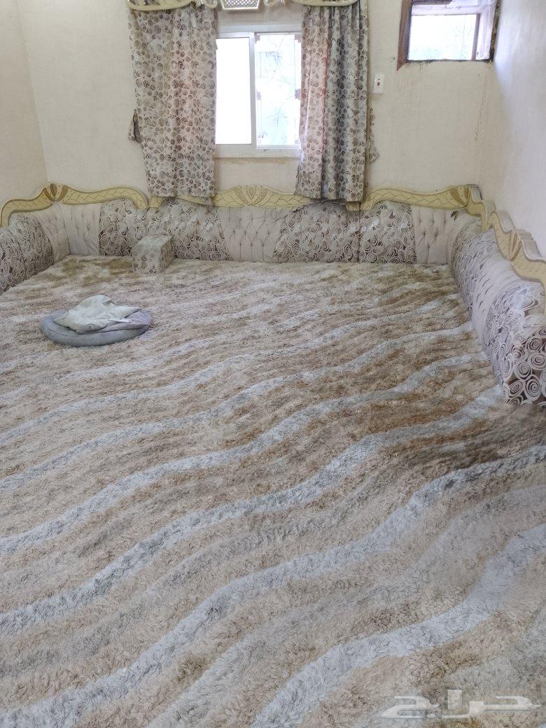 Mattress with backrests, curtain set, and 3 cushions size 6x464431575751937110