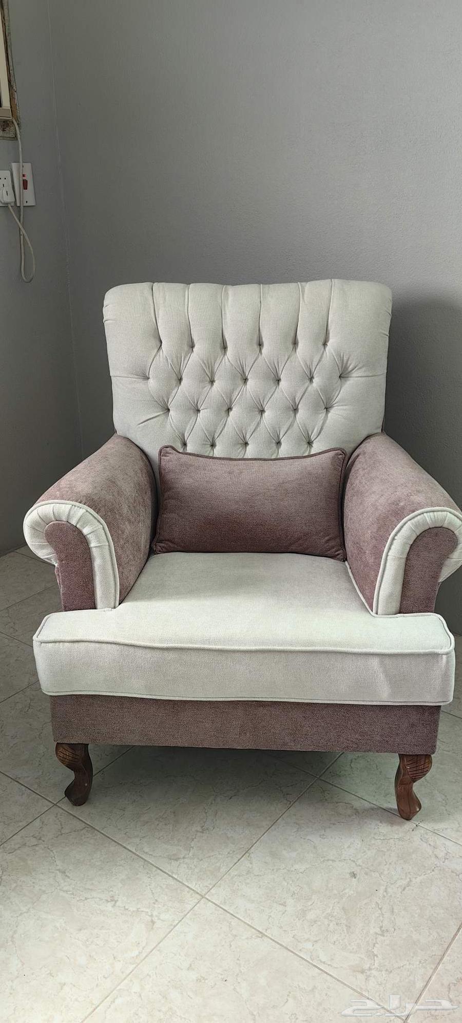 Clean upholstered sofa, never used after upholstery64433323606531113