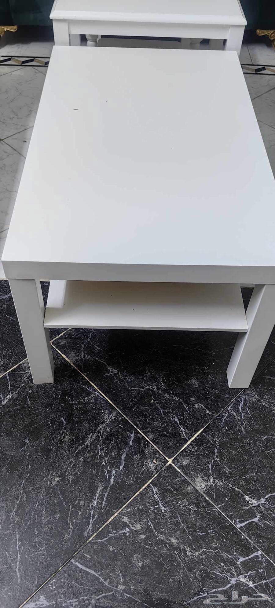 IKEA table and 3 service tables64429546207747110