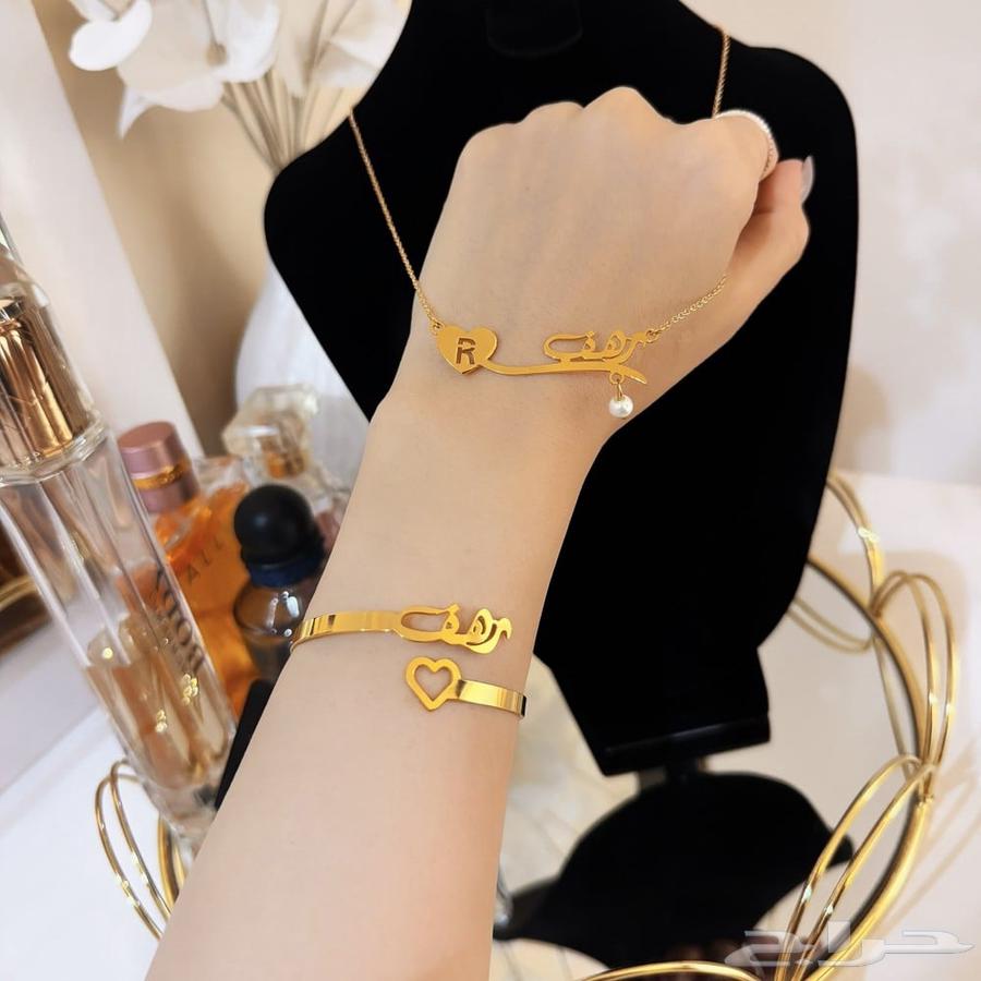 عروض اطقم سلسل اساور خاتم بلاسم تصمم حسب الطلب مطلي ذهب64439064797570110