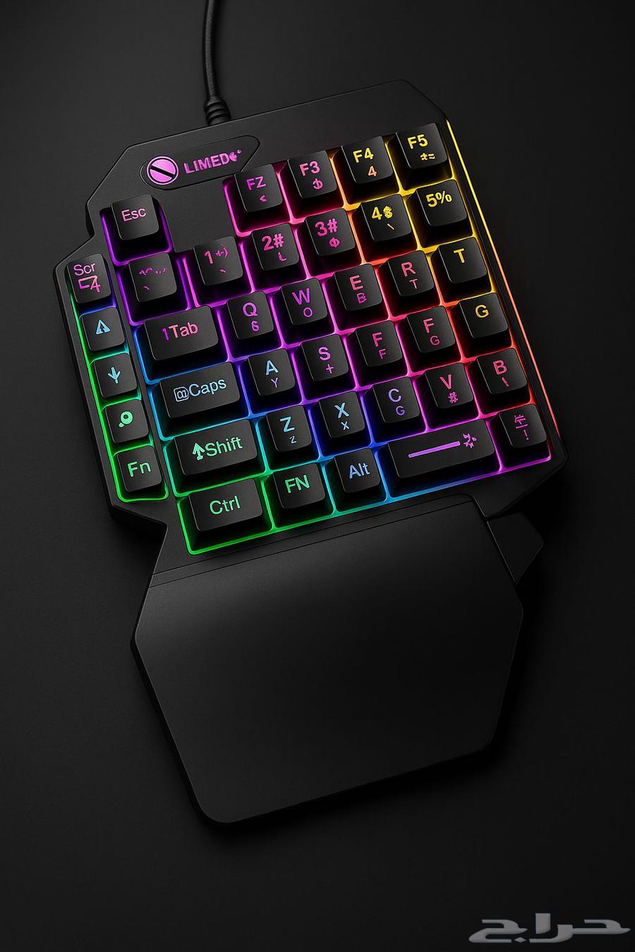 RGB Backlit Mechanical Gaming Keyboard Single Hand64435150272515110
