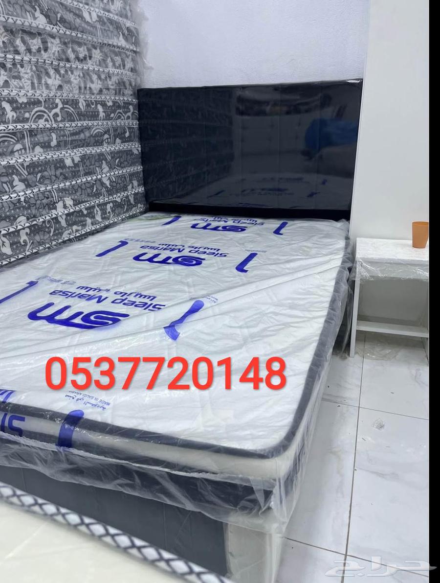 modern style medium size bedframe and high quality mattress64439960654083112