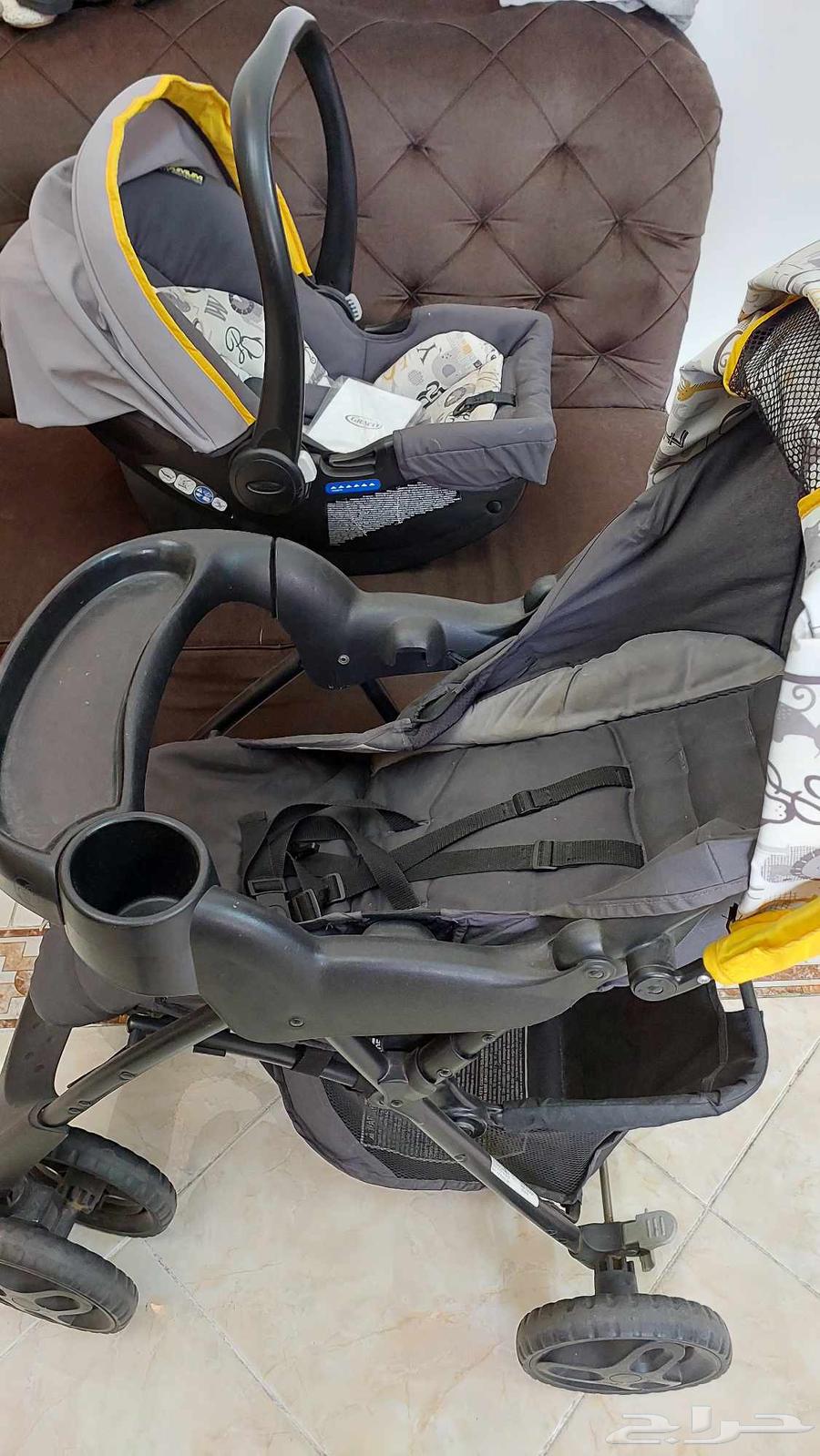 Baby stroller with car seat. Original Groco set. Very light use and in64433593246211112