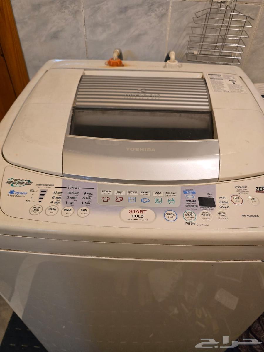 2 automatic washing machines, Toshiba brand, 10 kg and L.G 6 kg64435610955651110