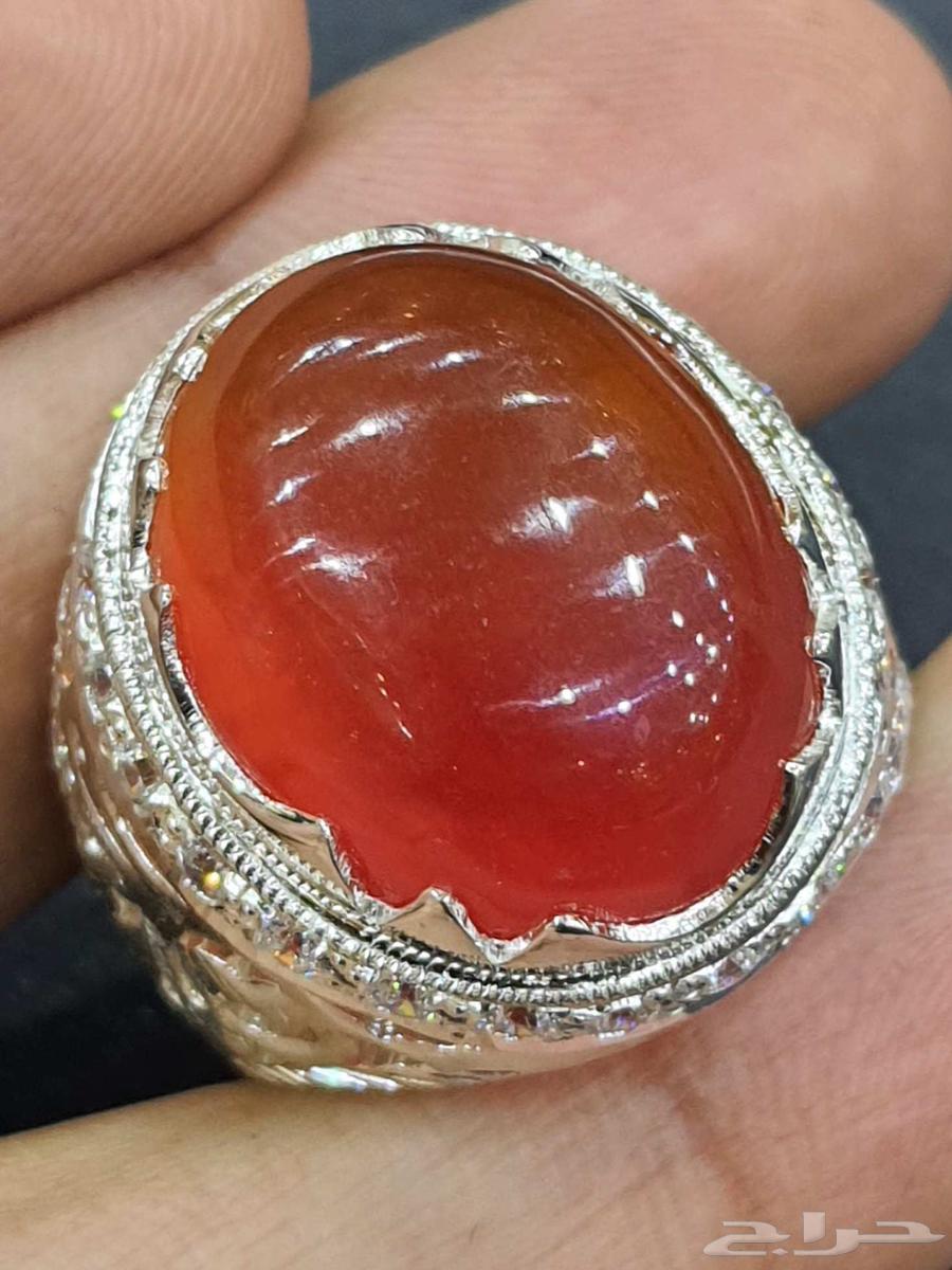 خاتم نوادر الجاد البورمي بشهادة64438713082113110