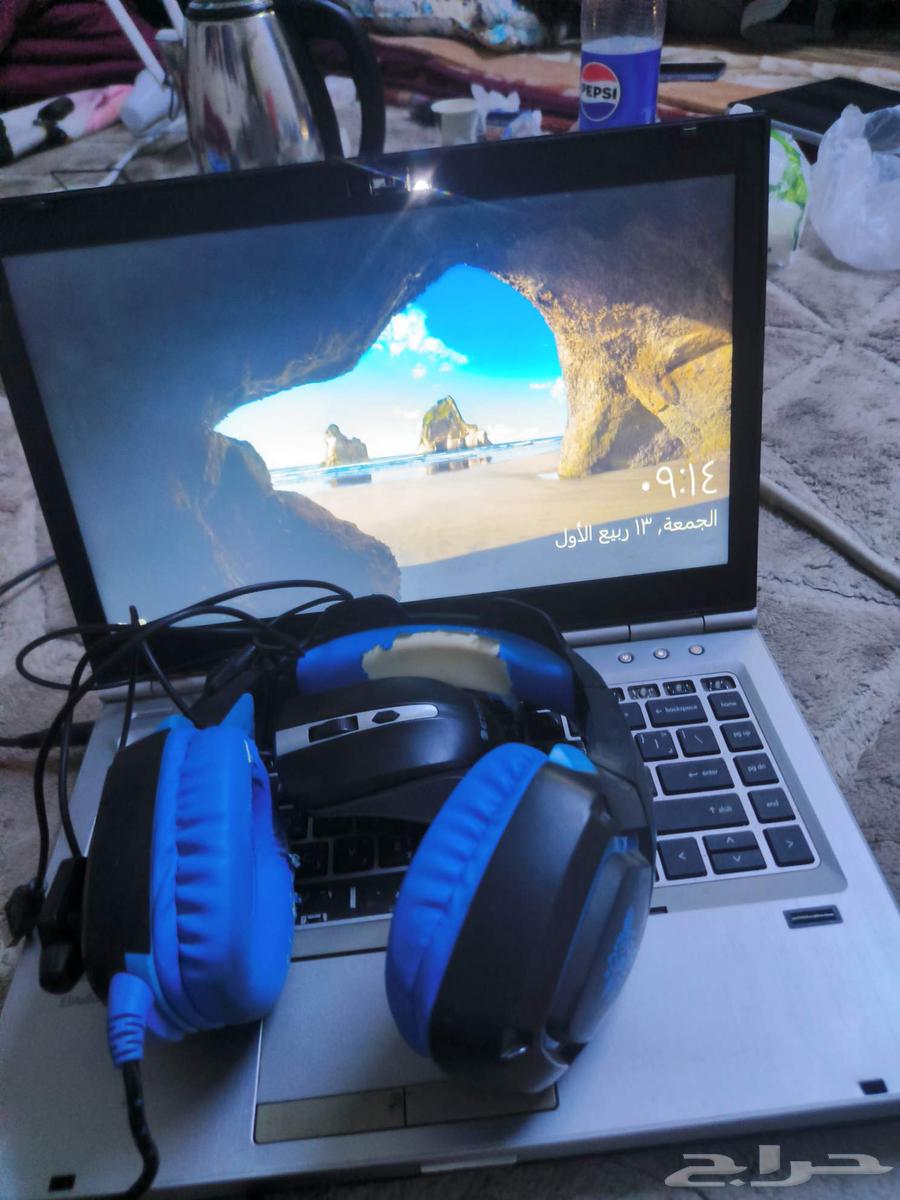 Laptop DESKTOP-AQ7ITSN with ONIKUMA headphones, the device is clean64440015918595111