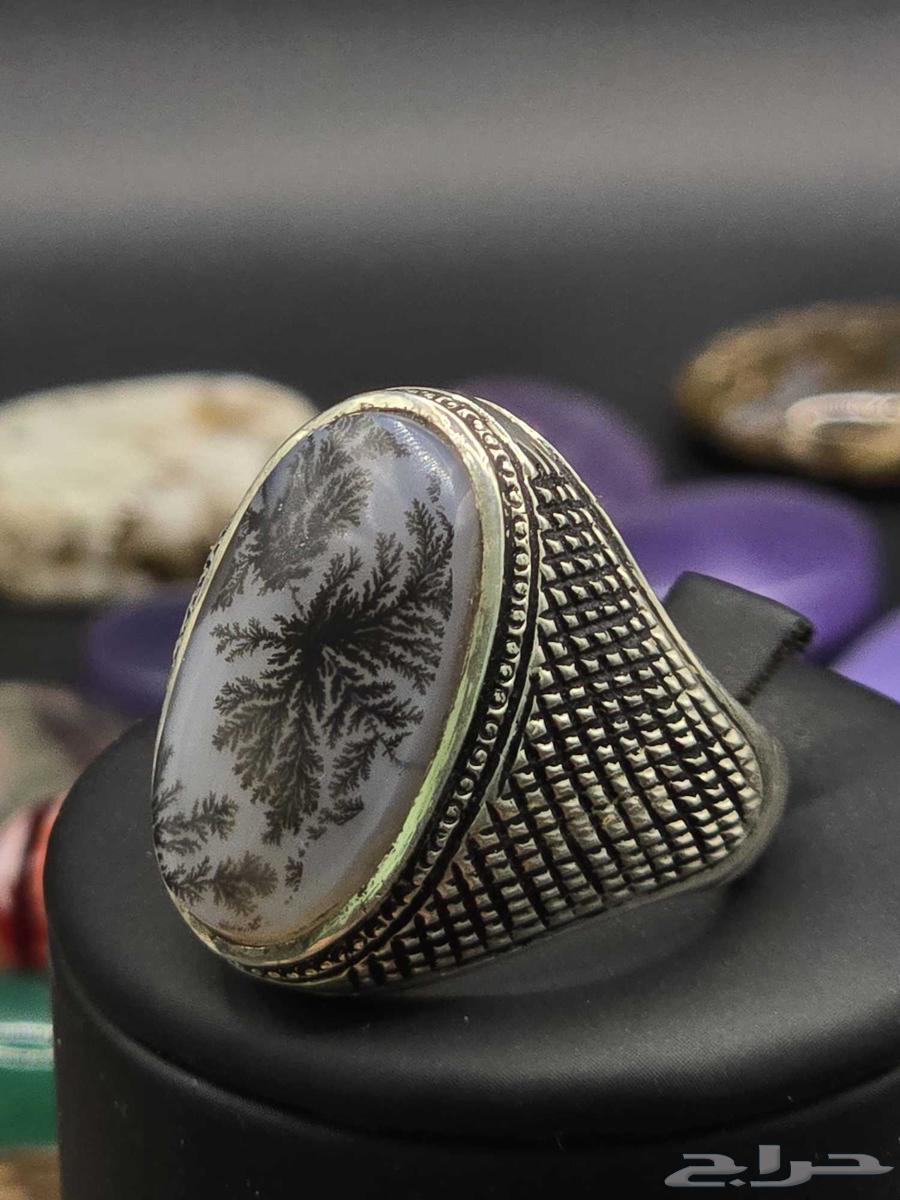 Yemeni Tree Agate Ring64442117784067110