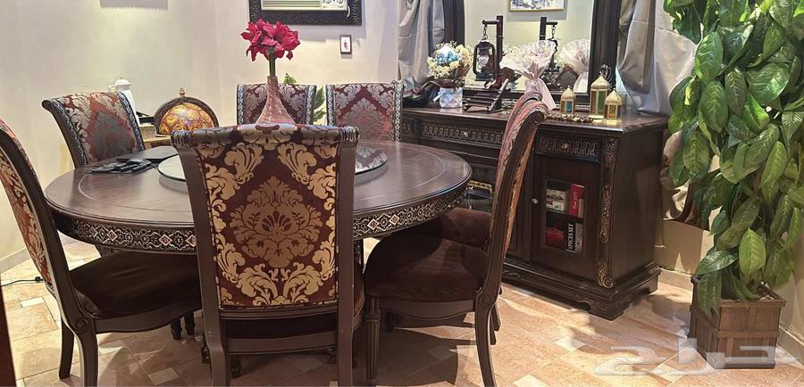 غرفة سفرة كبيرة للبيع مع بوفيه64434822815874111