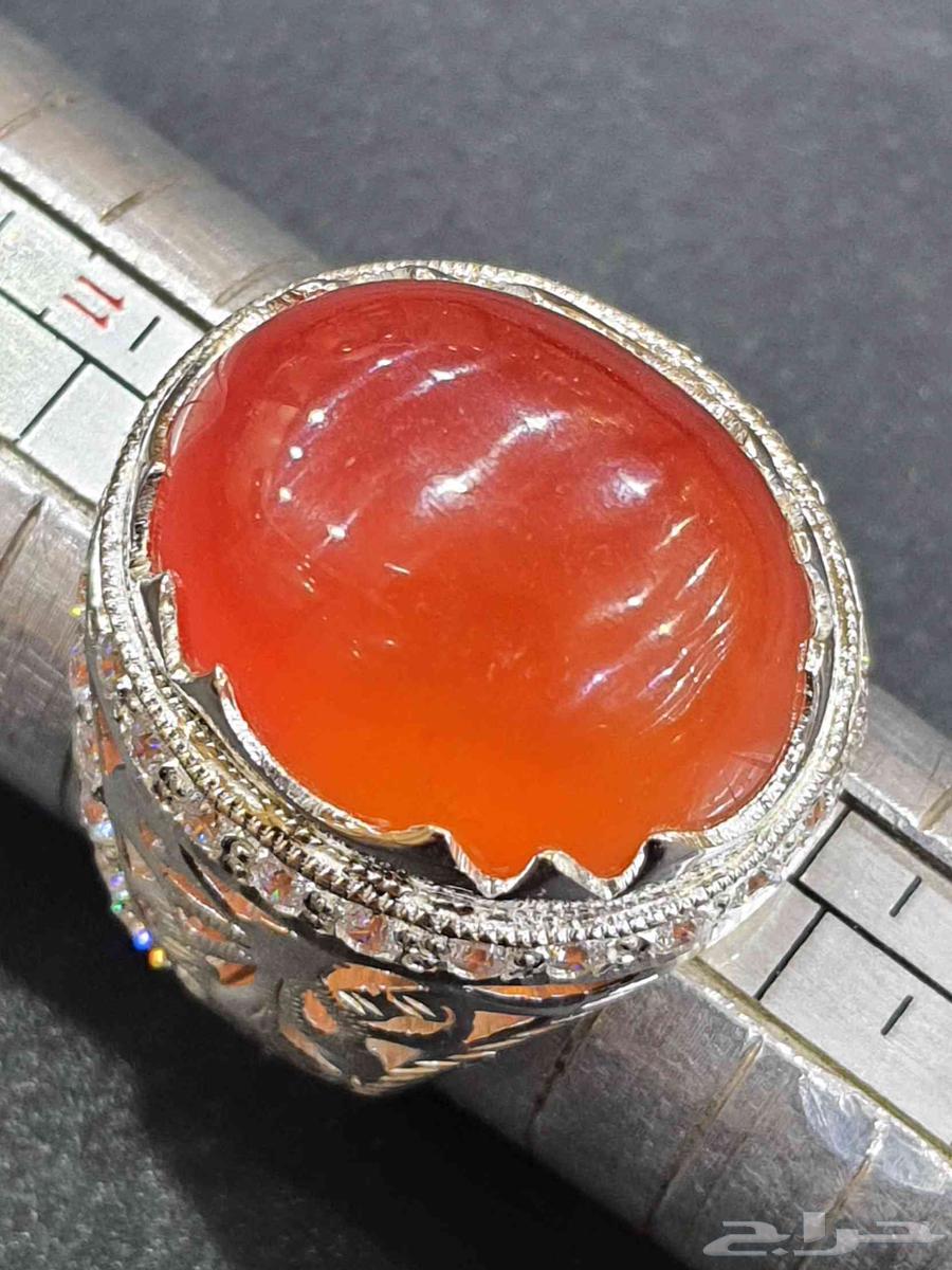 خاتم نوادر الجاد البورمي بشهادة64438713082113114