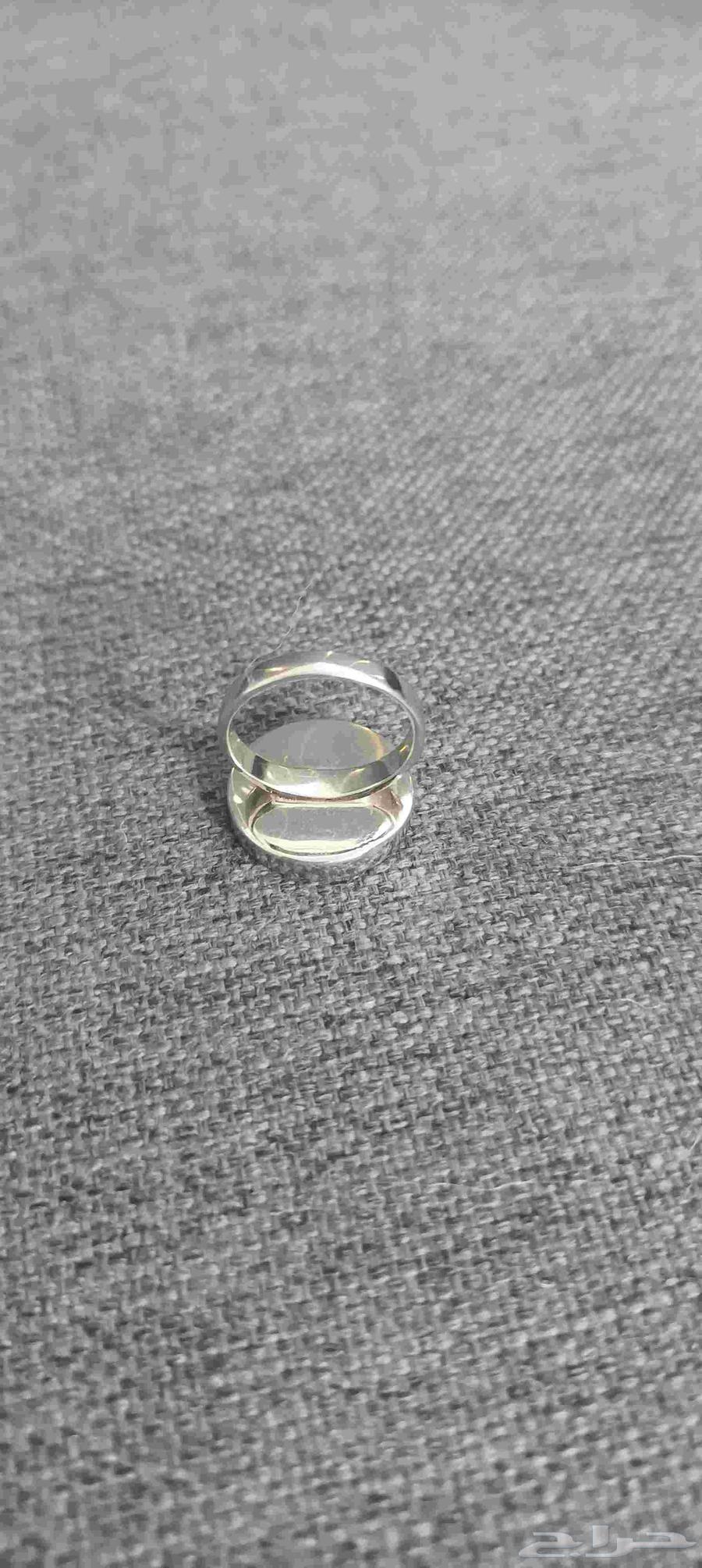 خاتم فضه عقيق اصلي عيار 92564436413471873112