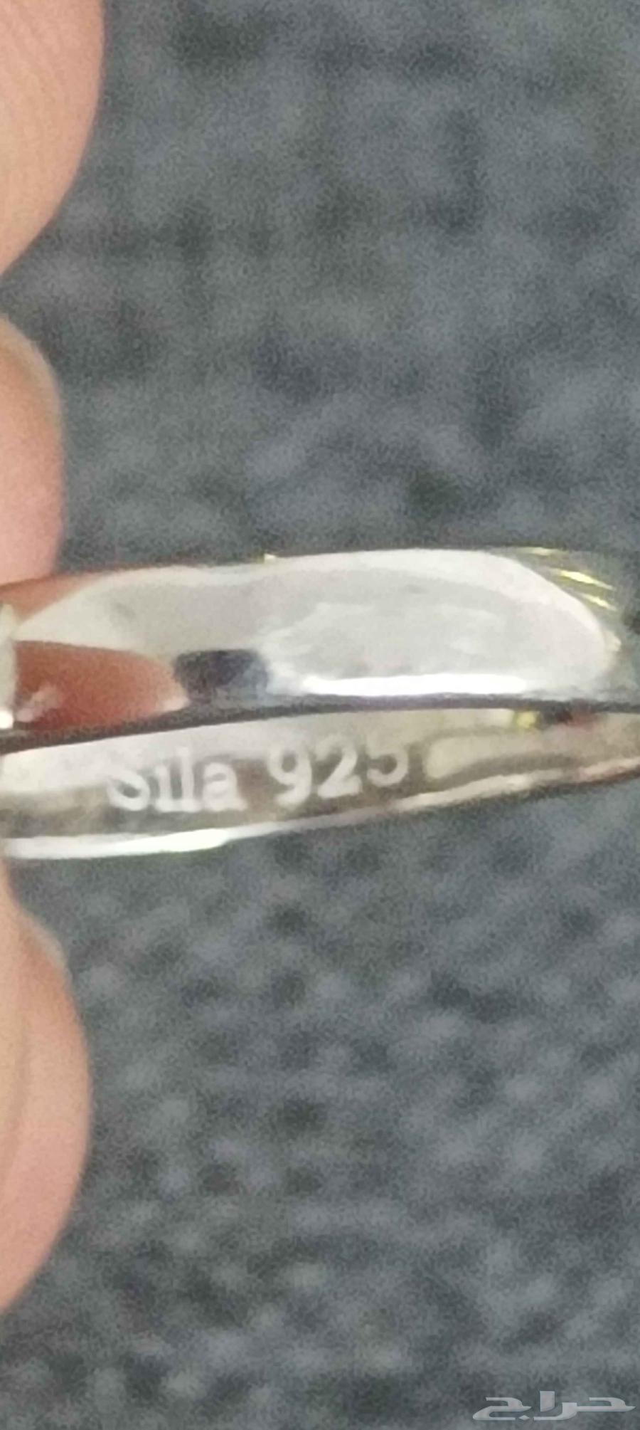 خاتم فضه عقيق اصلي عيار 92564436413471873113