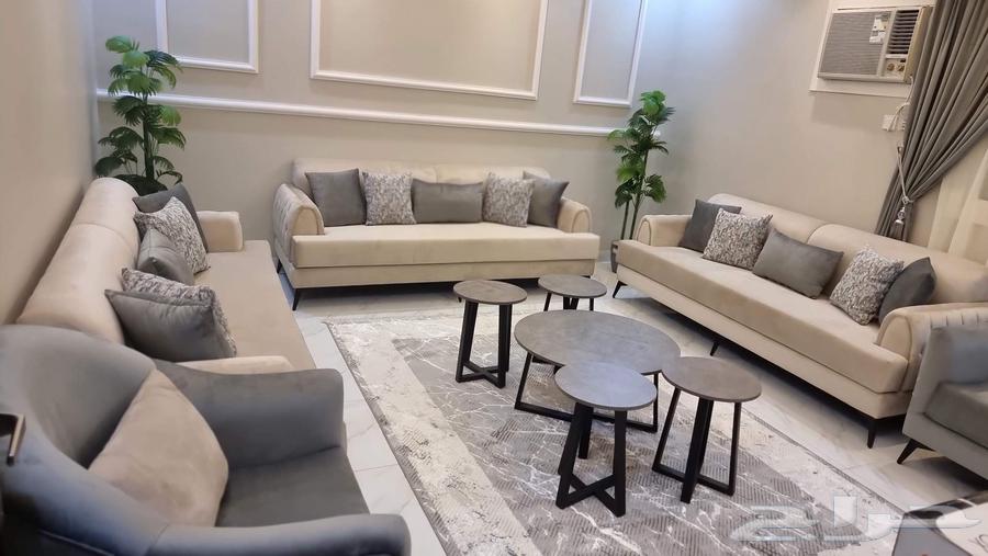 Sofa Al-Hibah detailed and ready, upholstery available for all types of sofas on installment64434387731841114