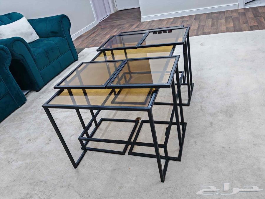 طاولة قهوه مع اربعه خدمه64441090080259113