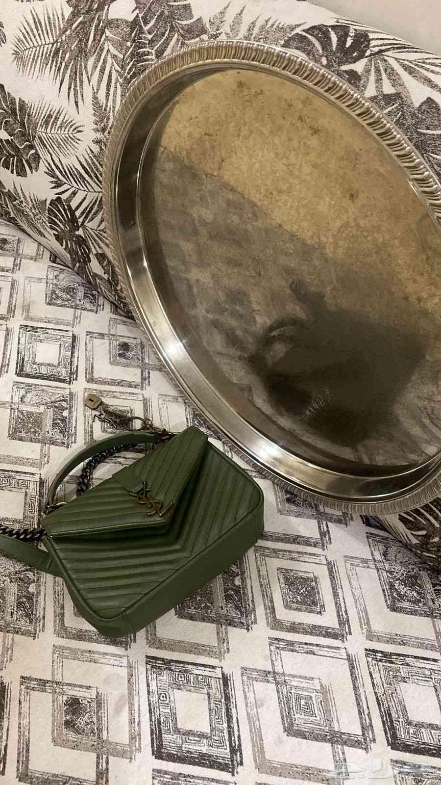 شنطة براند سان لوران مقلد لون زيتي - صحن رز64433953467906110