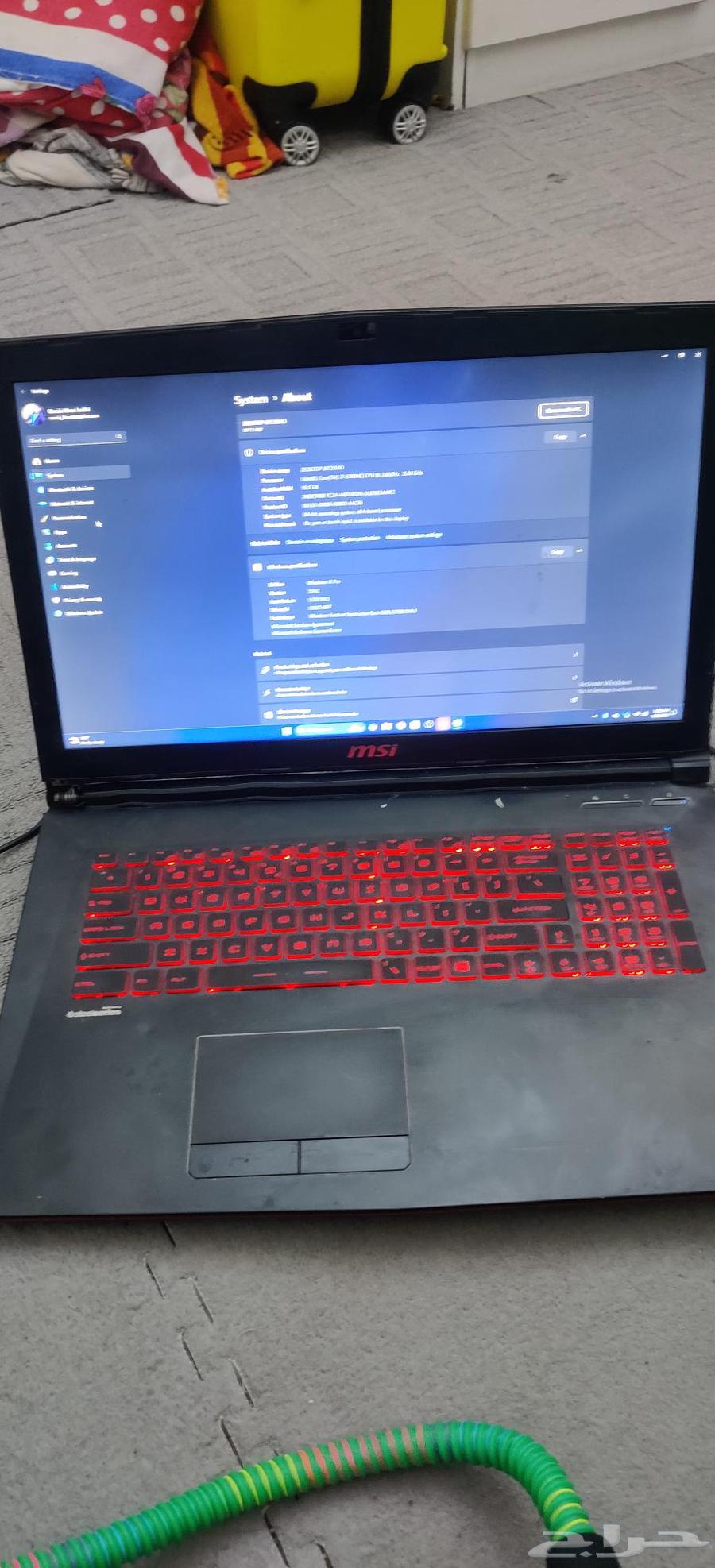 لابتوب MSI GP72 العاب او تصميم64441390896899110