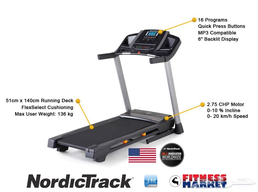 جهاز مشي منزلي (سير) شركة نورديك تراك- NordicTrack Treadmill64436306619395112
