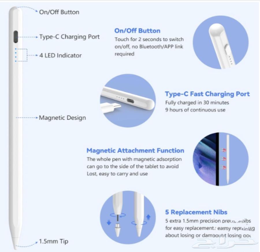 Stylus Pen for Tablet and iPad64442035014402111