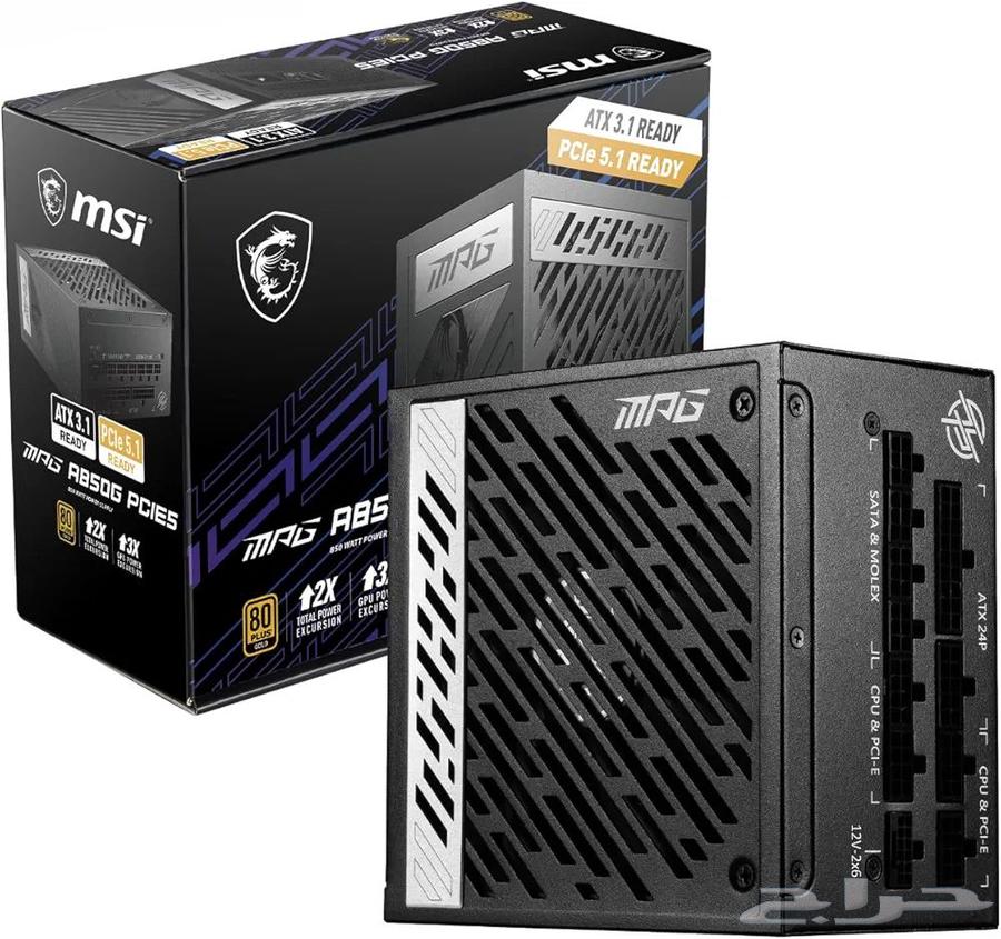 Power supply msi MPG A850G - (جديد) باورسبلاي msi 850 واط64448050373633112