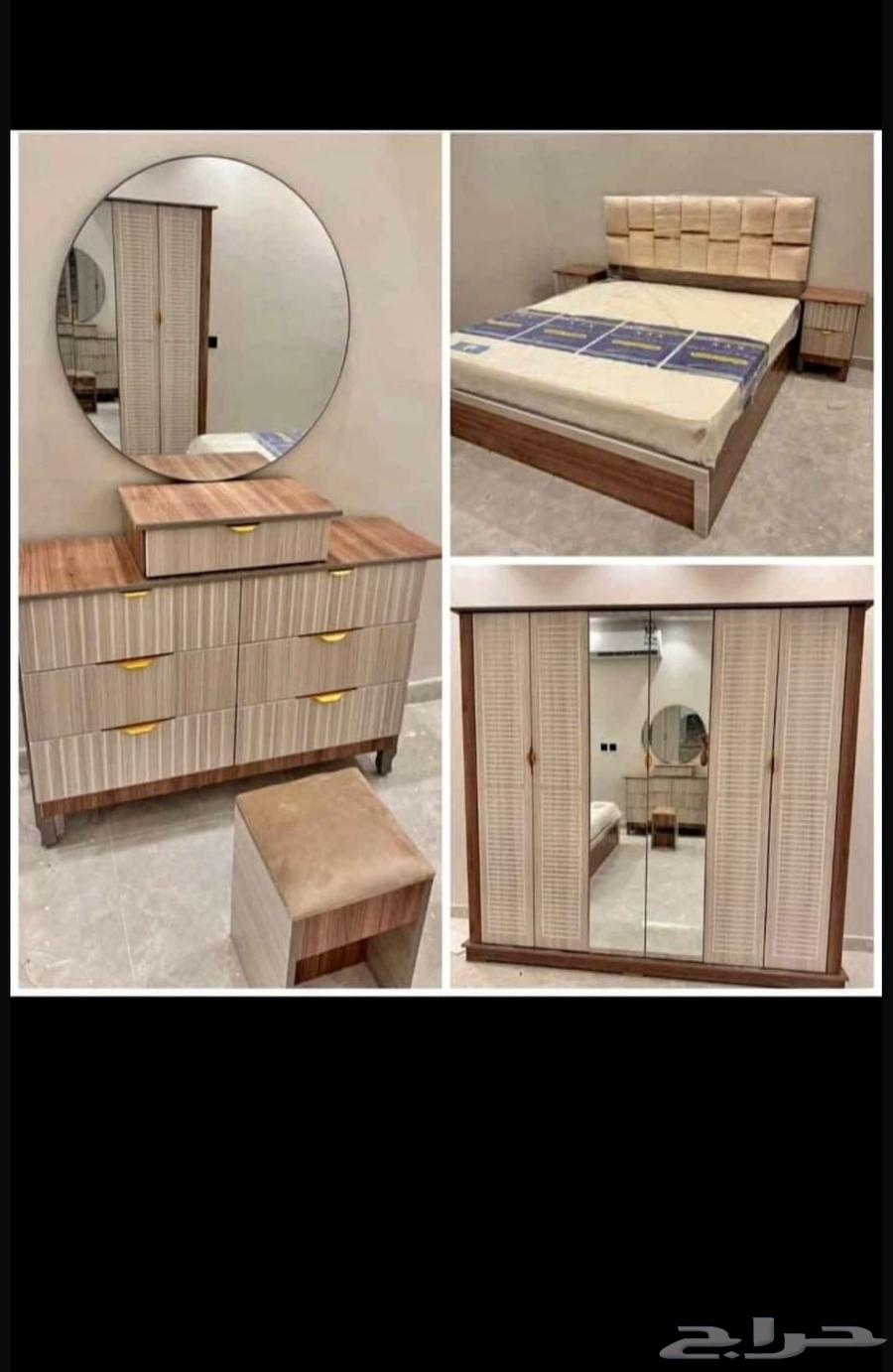 غرف نوم جديده جاهزه وأسره ودواليب جديده جاهزه64445174243074110