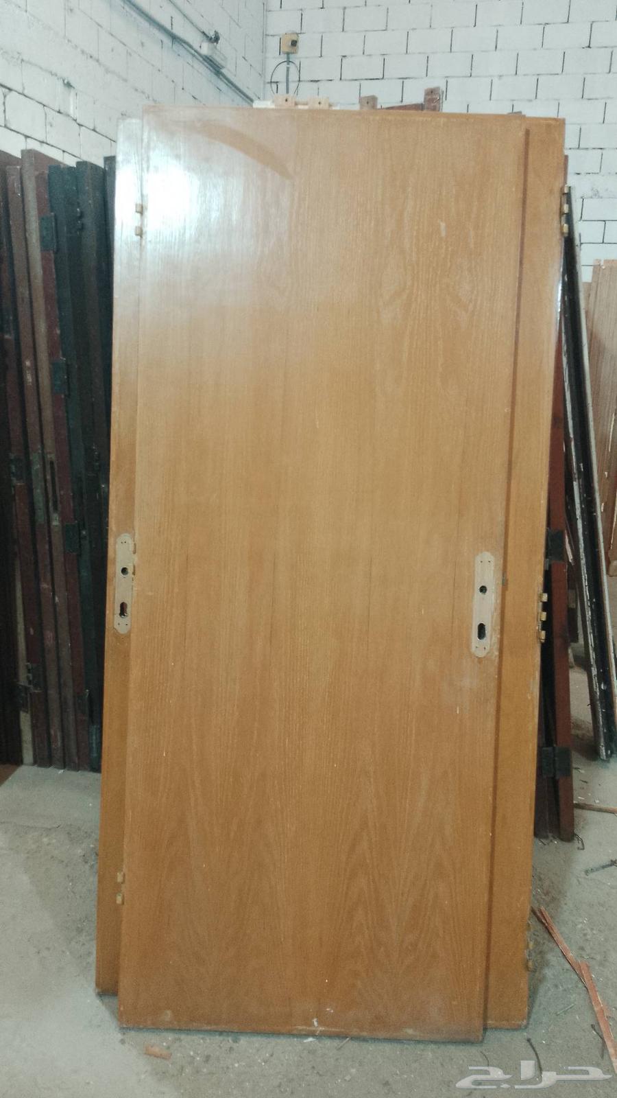 ابواب خشب وحديد مستعمل64446523111555113