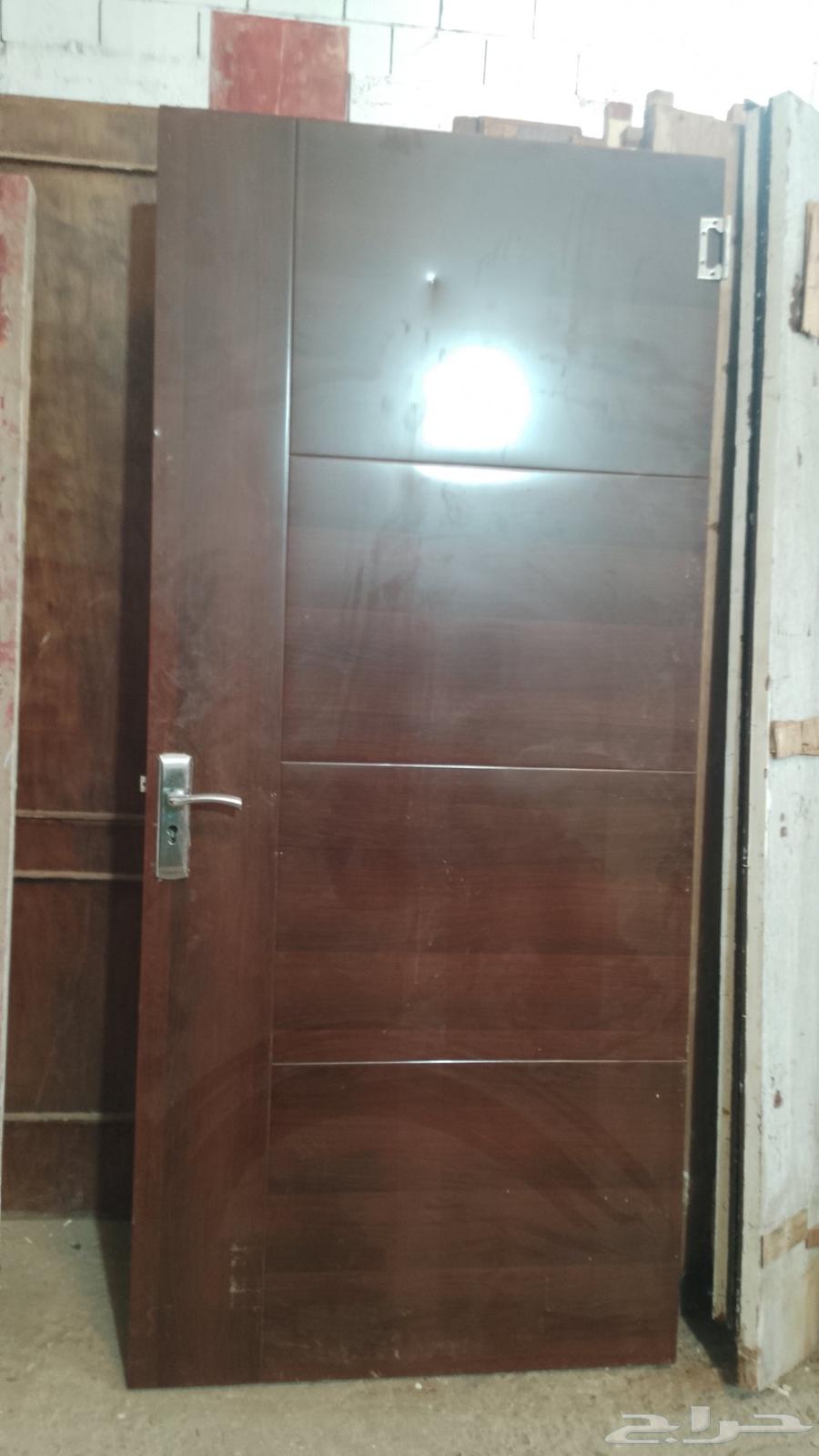 ابواب خشب وحديد مستعمل64446523111555112