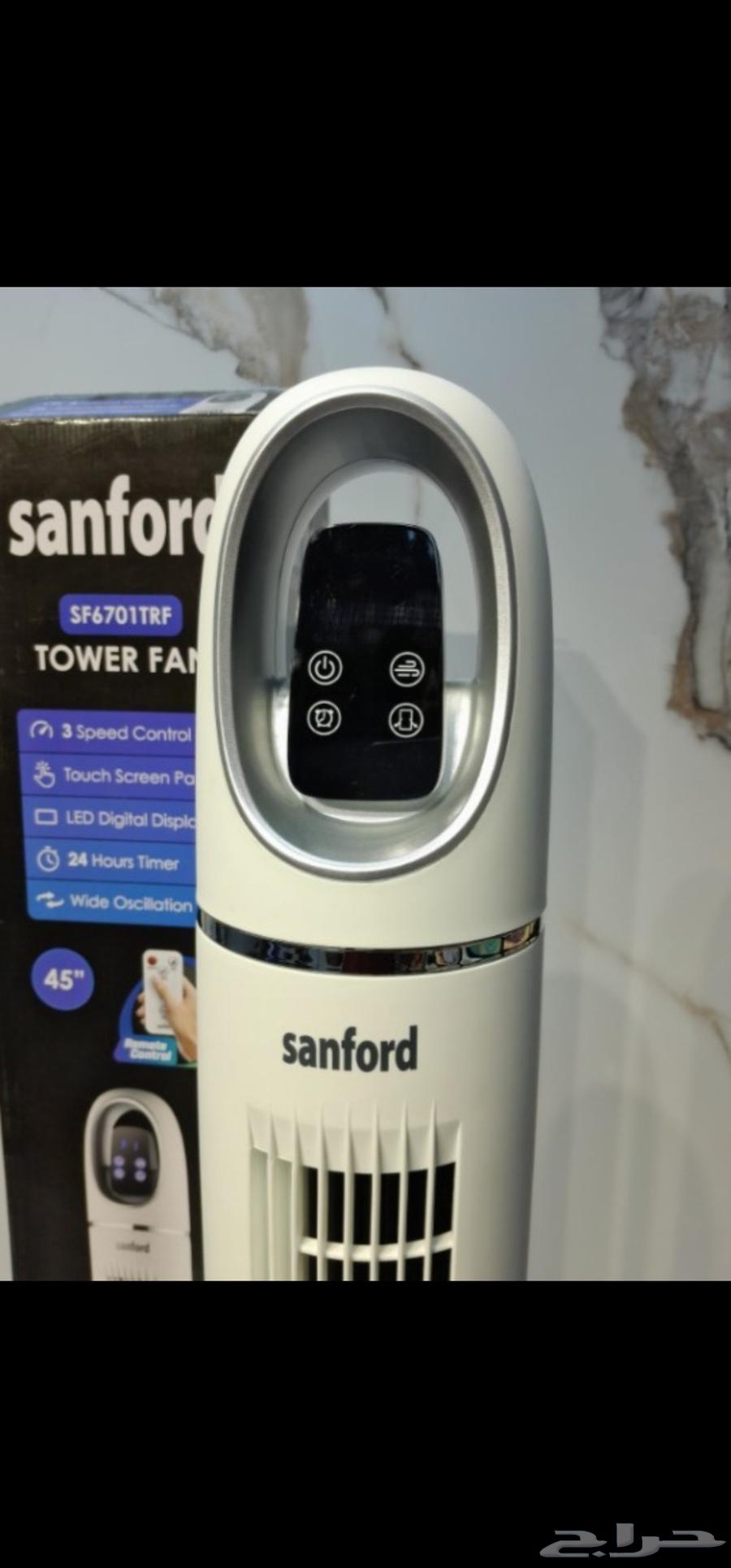 مروحة برج سانفورد 45 انش مع شاشة وريموت مروحة برج سانفورد 364443277003779112