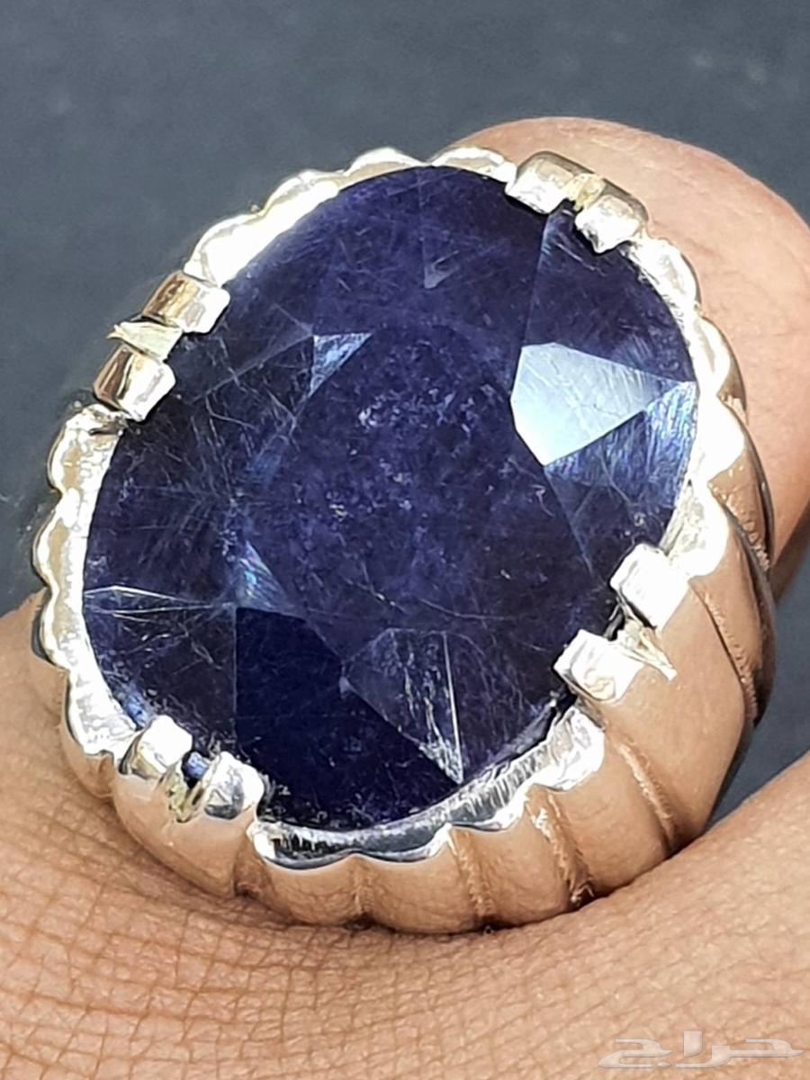 خاتم زفير افريقي ازرق طبيعي64446708103170110
