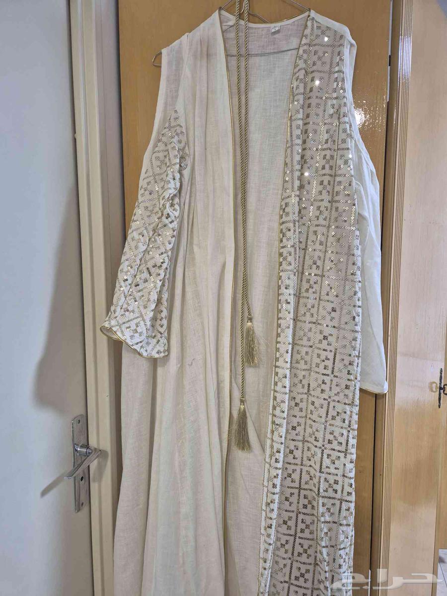 عباية استقبال كويتى 3 قطع جديدة 200 ريال كتان64446067829249111