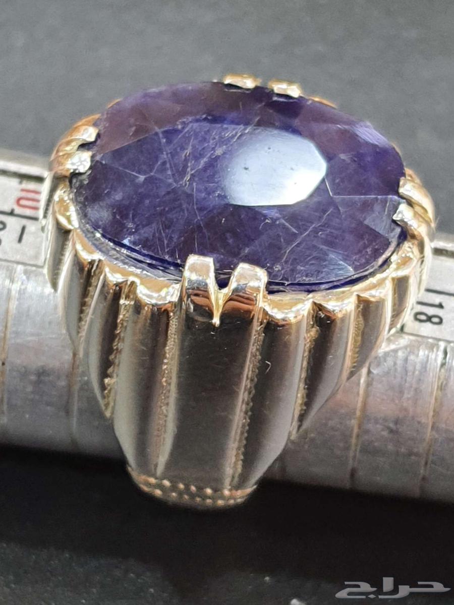 خاتم زفير افريقي ازرق طبيعي64446708103170112