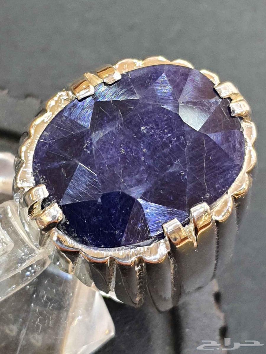 خاتم زفير افريقي ازرق طبيعي64446708103170111