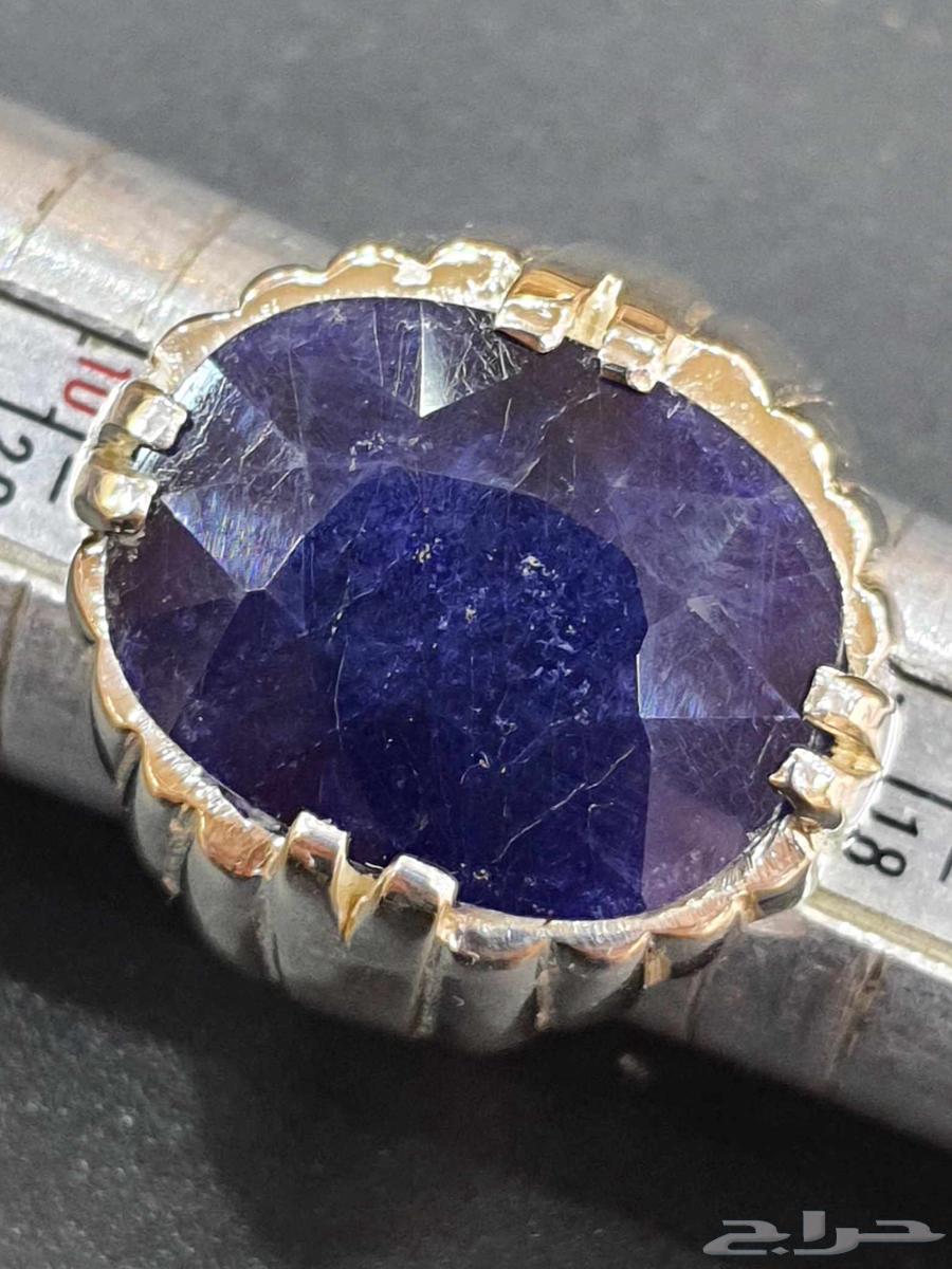 خاتم زفير افريقي ازرق طبيعي64446708103170113