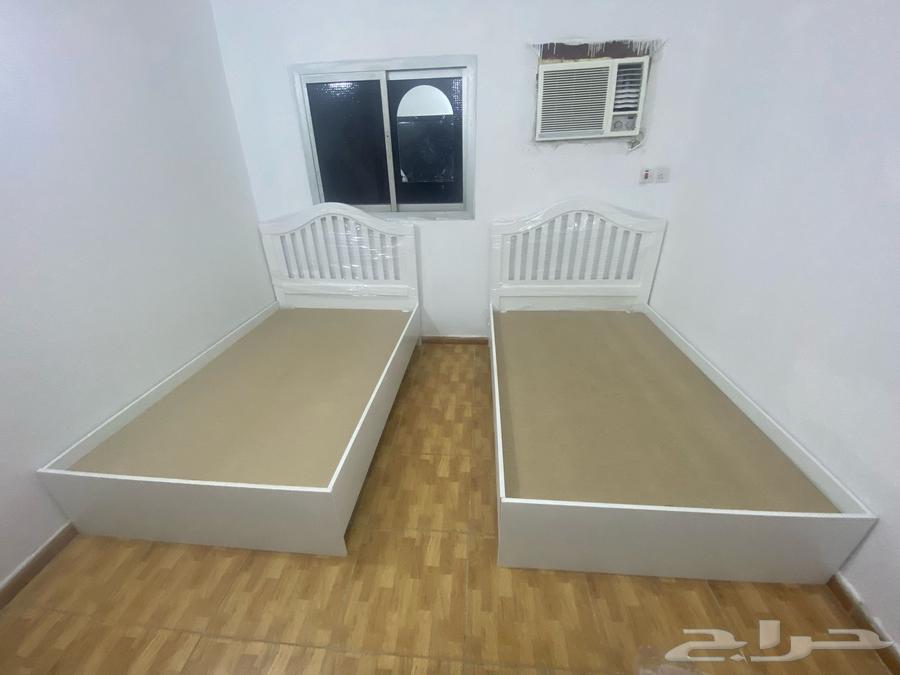 سرير خشب نفر ونص 190 120 سم جديد64444351992962111