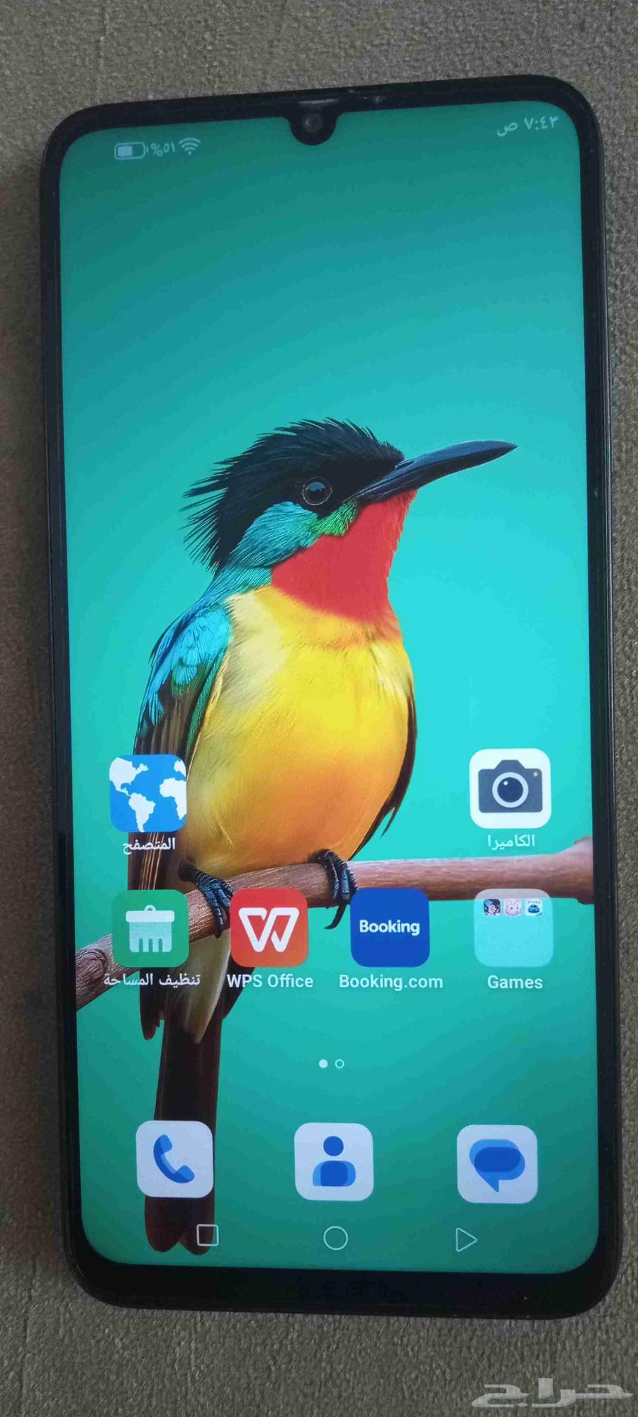 جوال ZTE شبه جديد 128 قيقا رام 8و4 شبيه ايفون64443668773891112