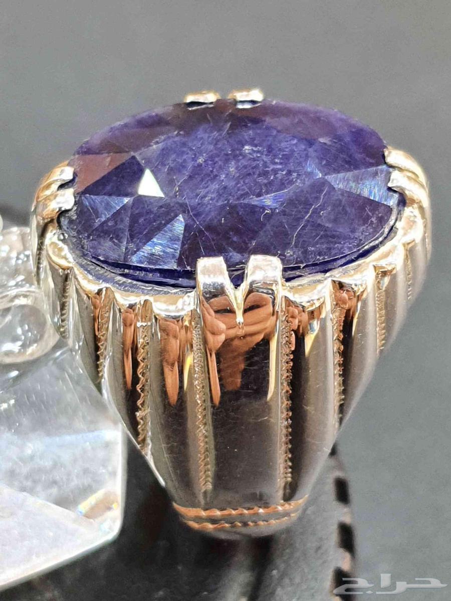 خاتم زفير افريقي ازرق طبيعي64446708103170114