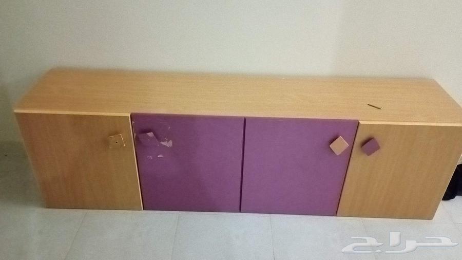 يوجد 2 دولاب ملابس ضلفتين و 2 دولاب جداري خشب سويدي64422708689539112