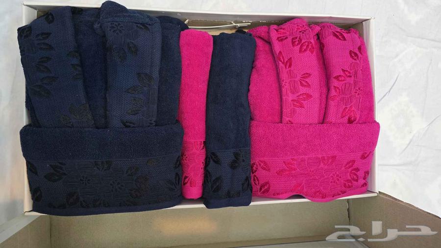 للبيع أطقم روب حمام فاخرة بأجمل التصاميم والألوان64447626269059113