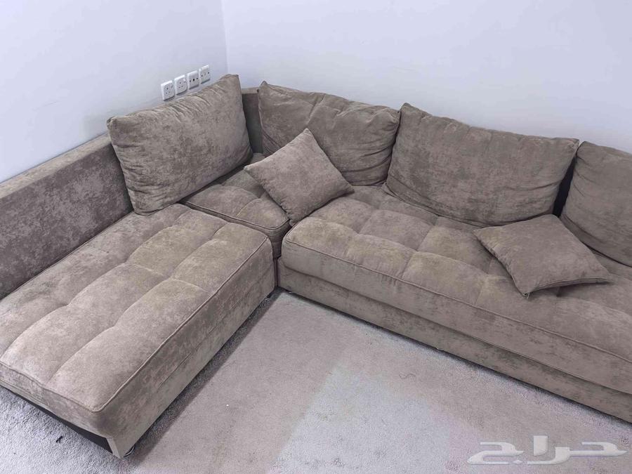Clean used American sofa with three corners, the sofa is clean and has no damage64449127588610111