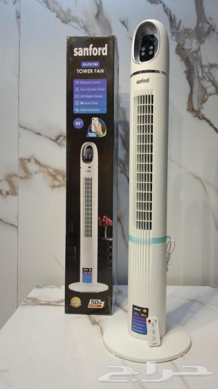 مروحة برج سانفورد 45 انش مع شاشة وريموت مروحة برج سانفورد 364443277003779110